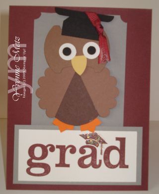 Grad Owl Gift Card Holder