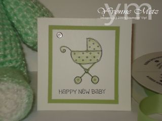 Happy New Baby Card Close up