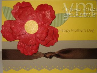Mothers Day flower Card