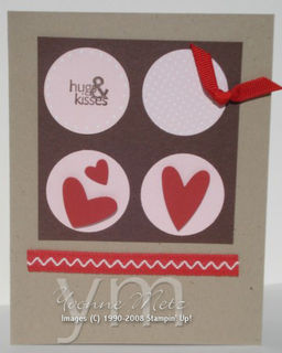 Hugs & Kisses card