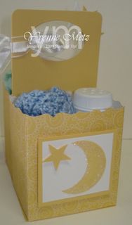 Fancy favor baby box back