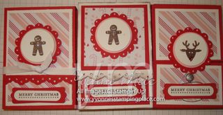 Chocolate Santa Treat Holder trio