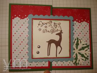 Reindeer Z Fold Card