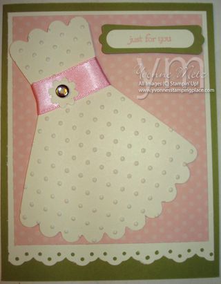 Just for you Dress Card